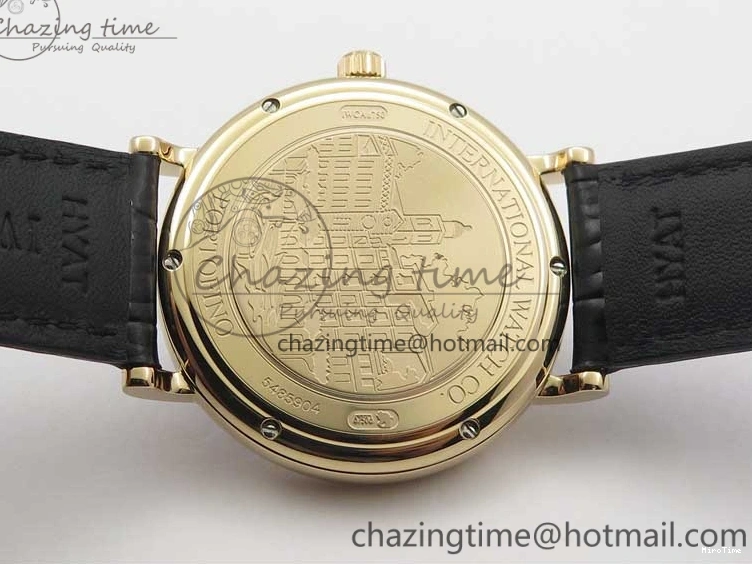 MIROTIME 0428 MoistureWicking Portofino Automatic RG IW356522 FKF 1:1 Best Edition Blue Dial on Black Croco Strap A 7109